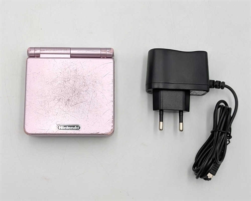 Gameboy Advance SP - Model AGS-101 - Pink - Konsol - SNR XEH50370045 (B Grade) (Genbrug)